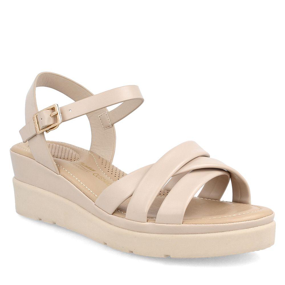 SANDALIA MUJER BATA COMFIT CIARNSA CREMA-1