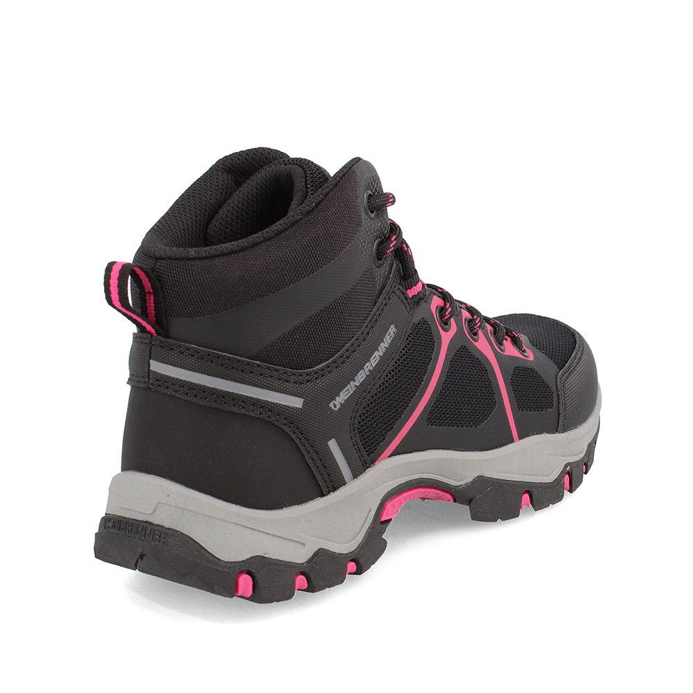 Botín Mujer Weinbrenner Baxter Mid Negro-Rosado-3