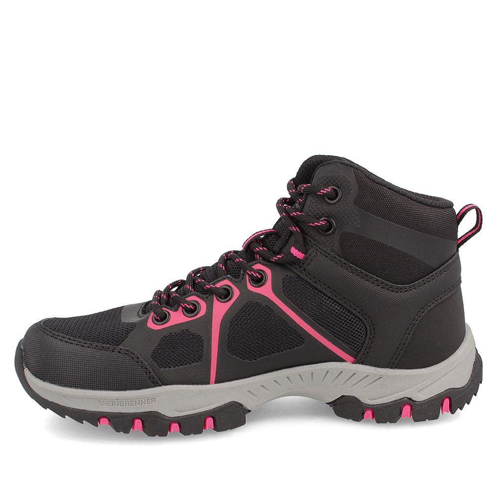 Botín Mujer Weinbrenner Baxter Mid Negro-Rosado-4