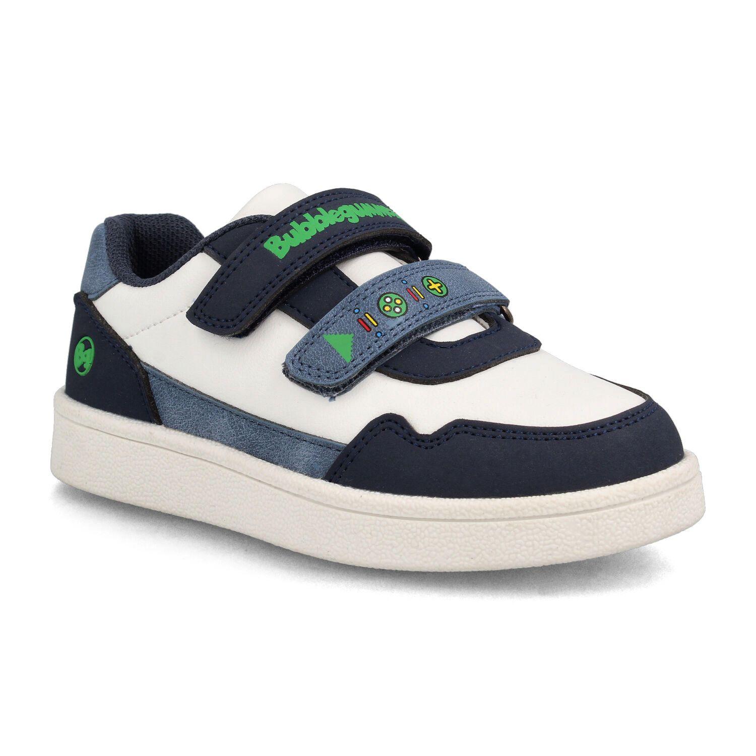 Zapatilla Niño Bubblegummers Clavel Blanco - Azul Marino-1