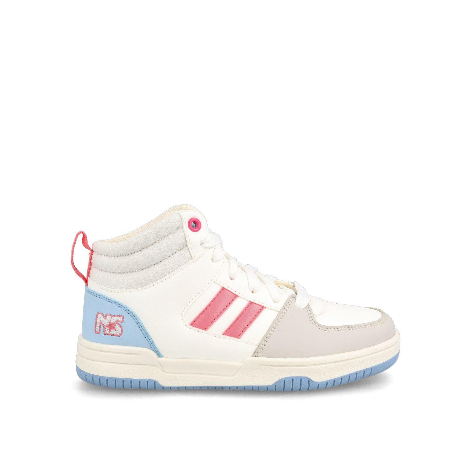 Zapatilla Niña North Star Hem Blanco-Celeste-0