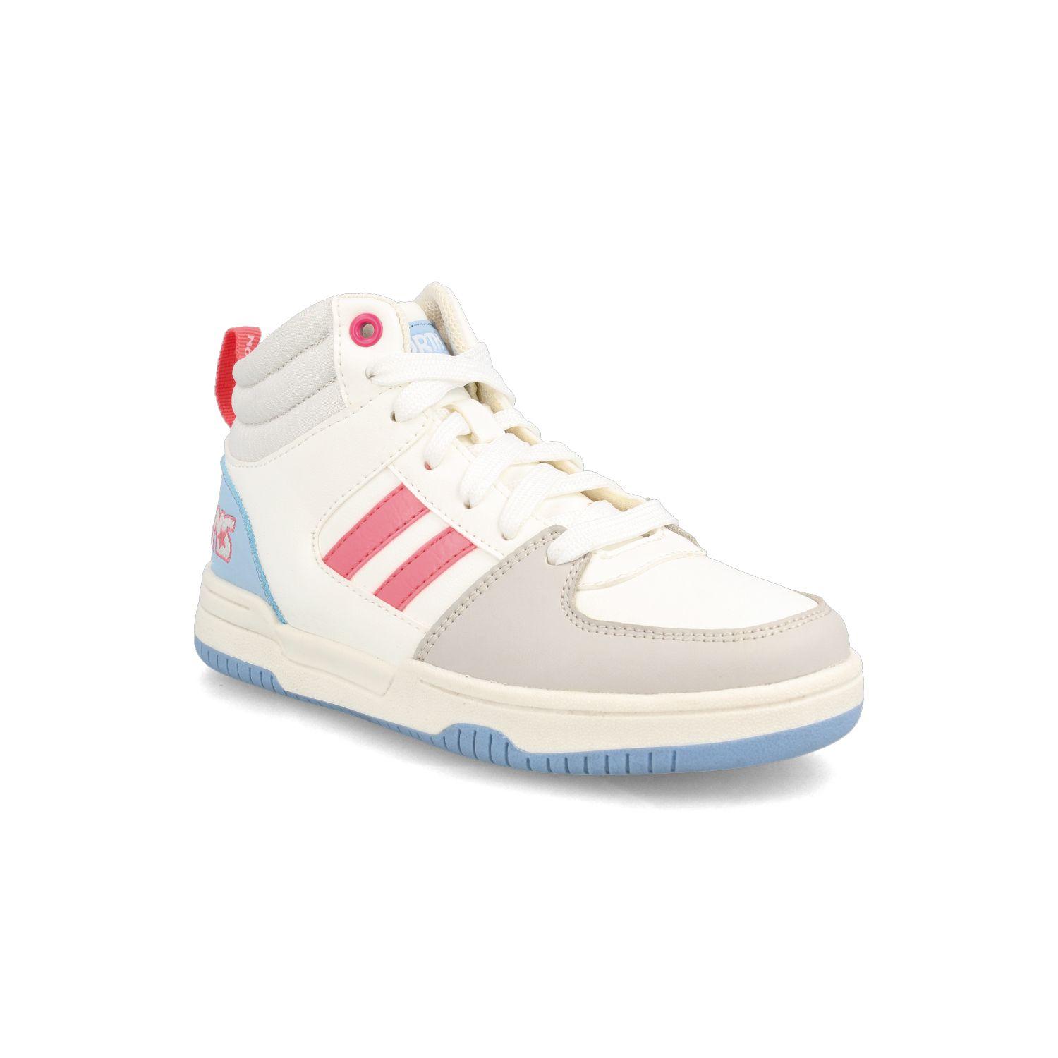 Zapatilla Niña North Star Hem Blanco-Celeste-1