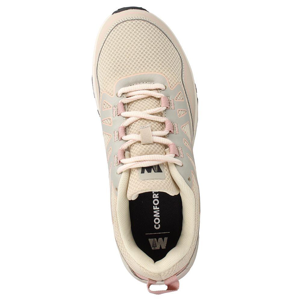 Zapatilla Mujer Weinbrenner Magma Beige-Rosado-5