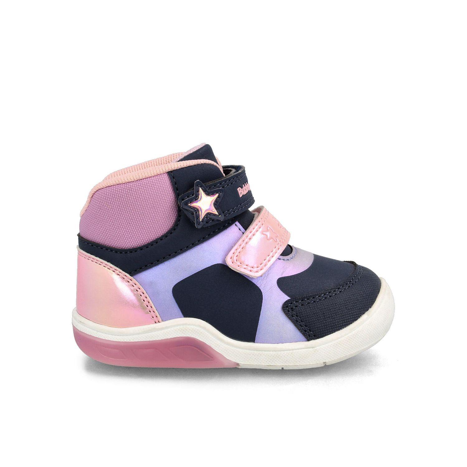 Botín Niña Bubblegummers Tokio Azul-Rosado-0