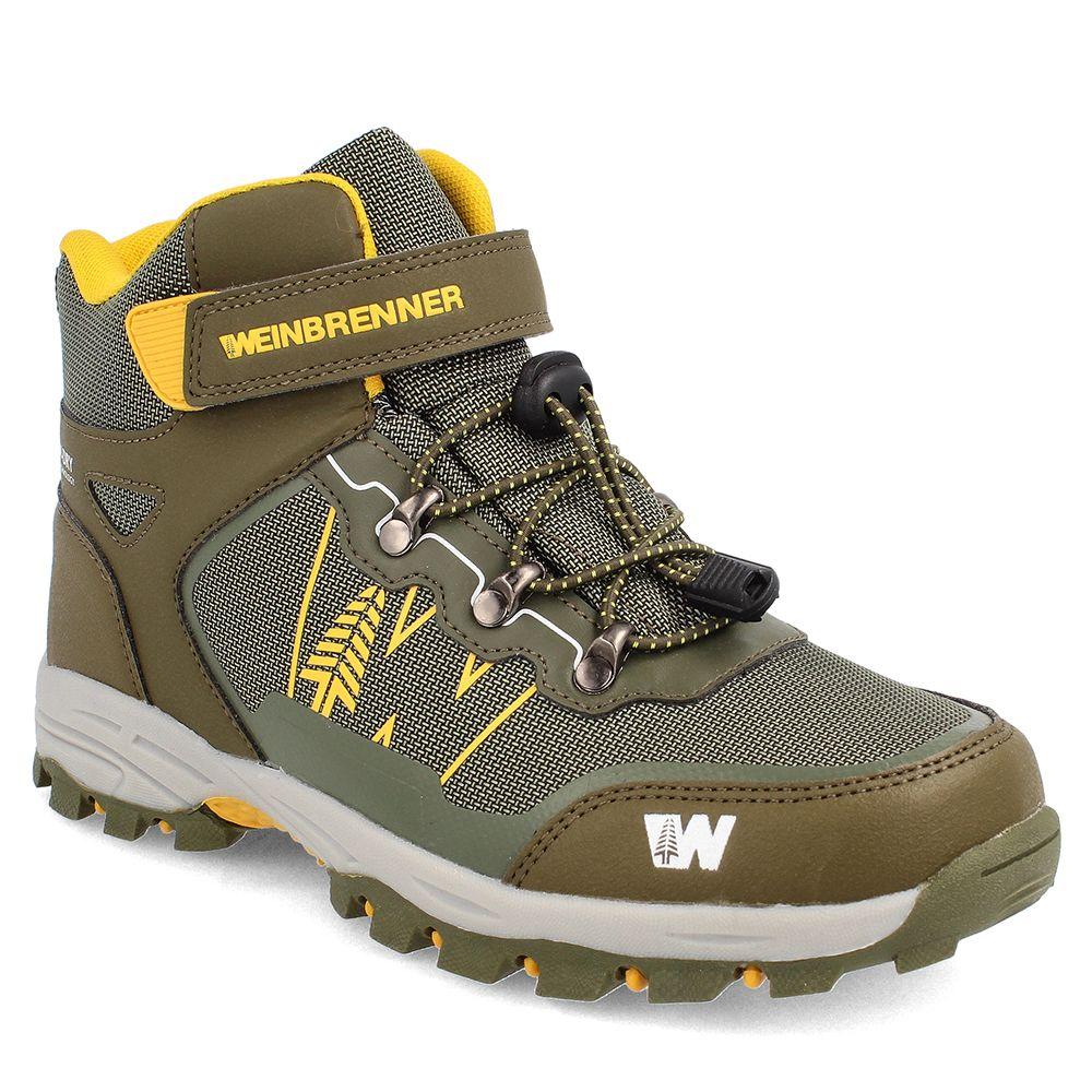 BOTÍN NIÑO WEINBRENNER SHERPI VERDE MILITAR OSCURO 34-38-1