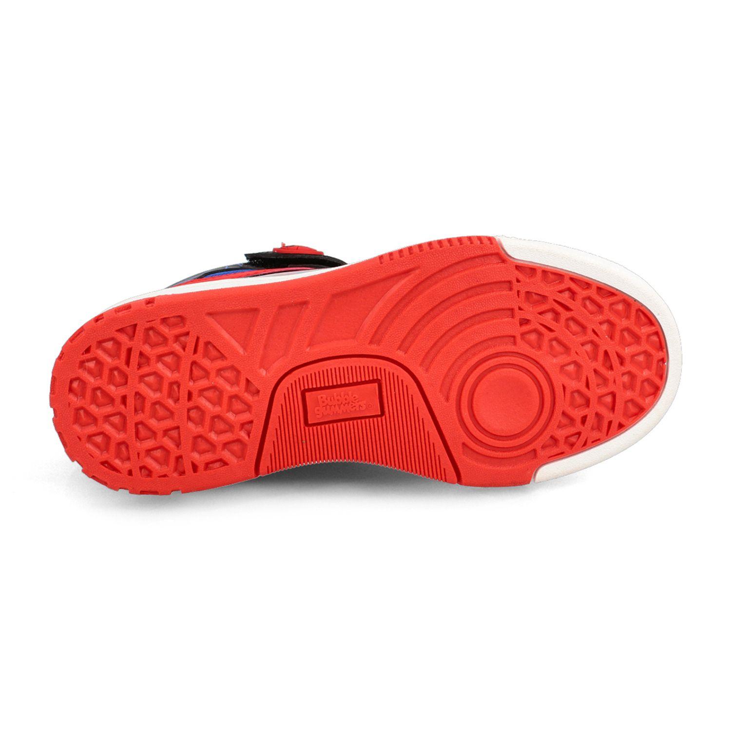 Zapatilla Niño Bubblegummers Spiderman 6 Negro-Rojo-4