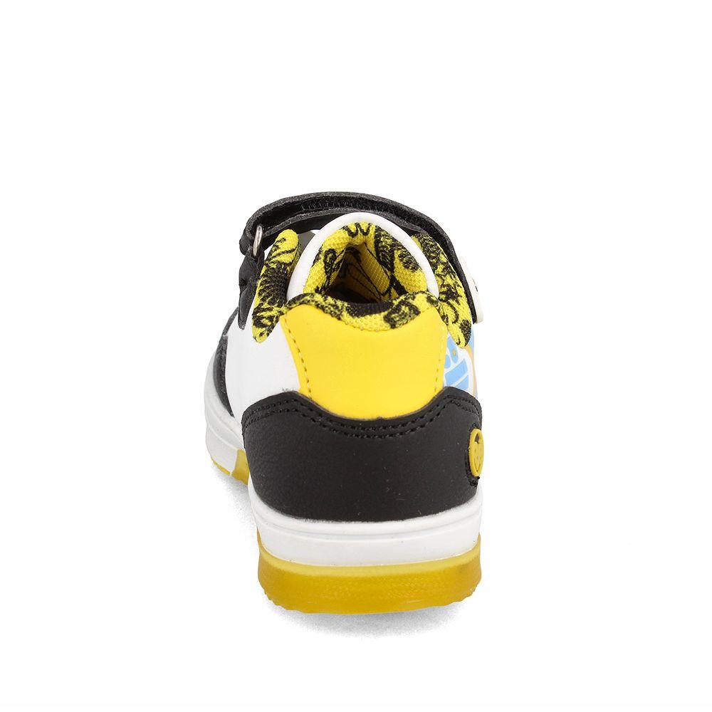 Zapatilla Niño Bubblegummers Minions Neon Blanco-Negro-2