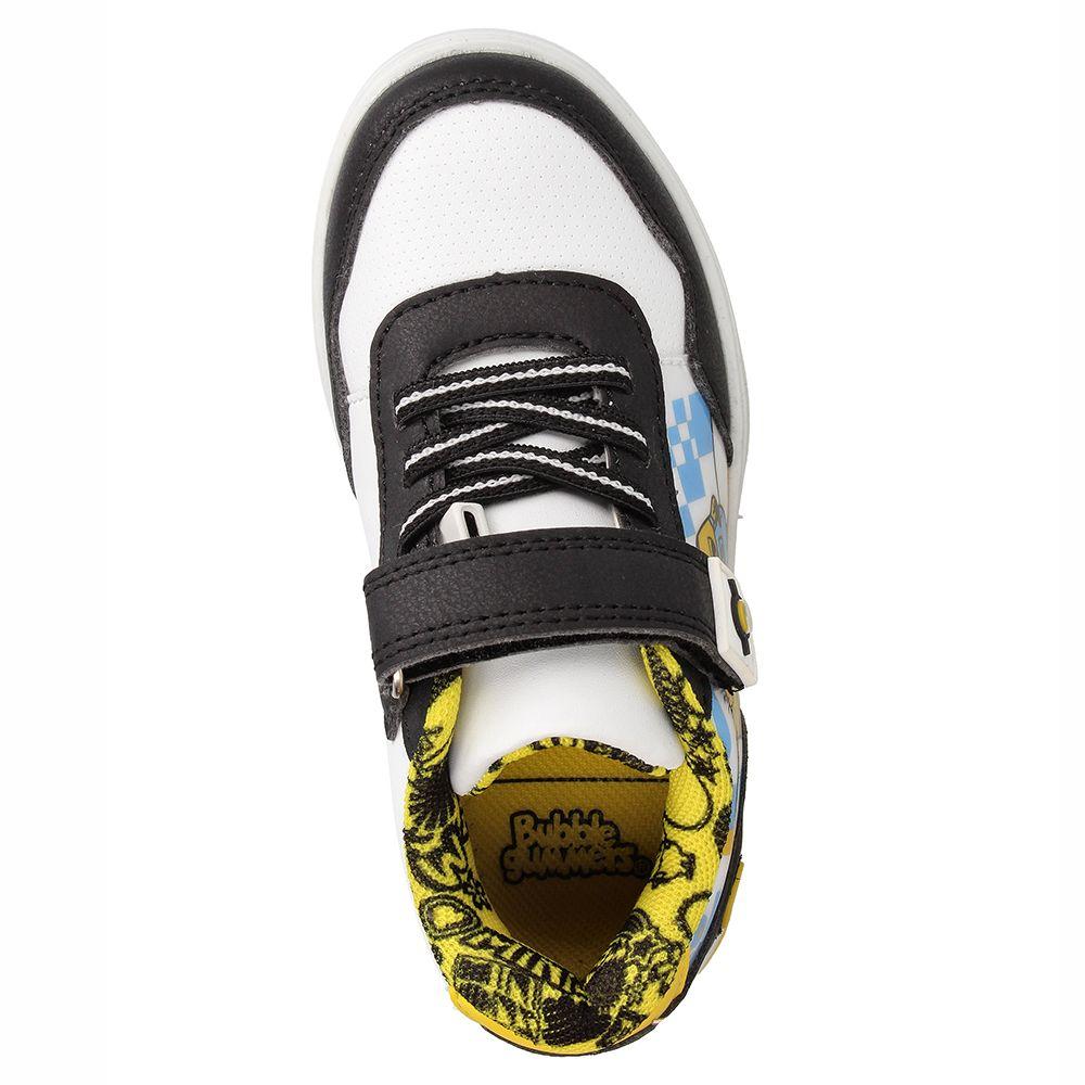 Zapatilla Niño Bubblegummers Minions Neon Blanco-Negro-5
