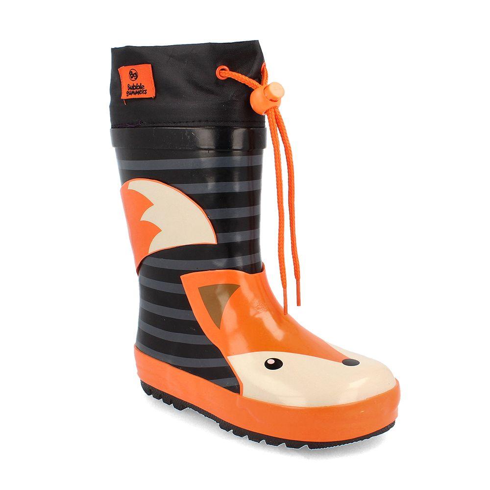 BOTA DE AGUA NIÑO BUBBLEGUMMERS FOX NEGRO 34-38-0