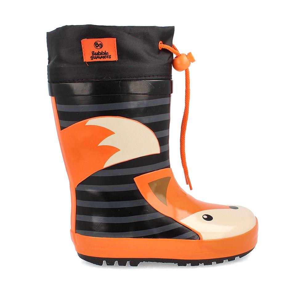 BOTA DE AGUA NIÑO BUBBLEGUMMERS FOX NEGRO 34-38-4