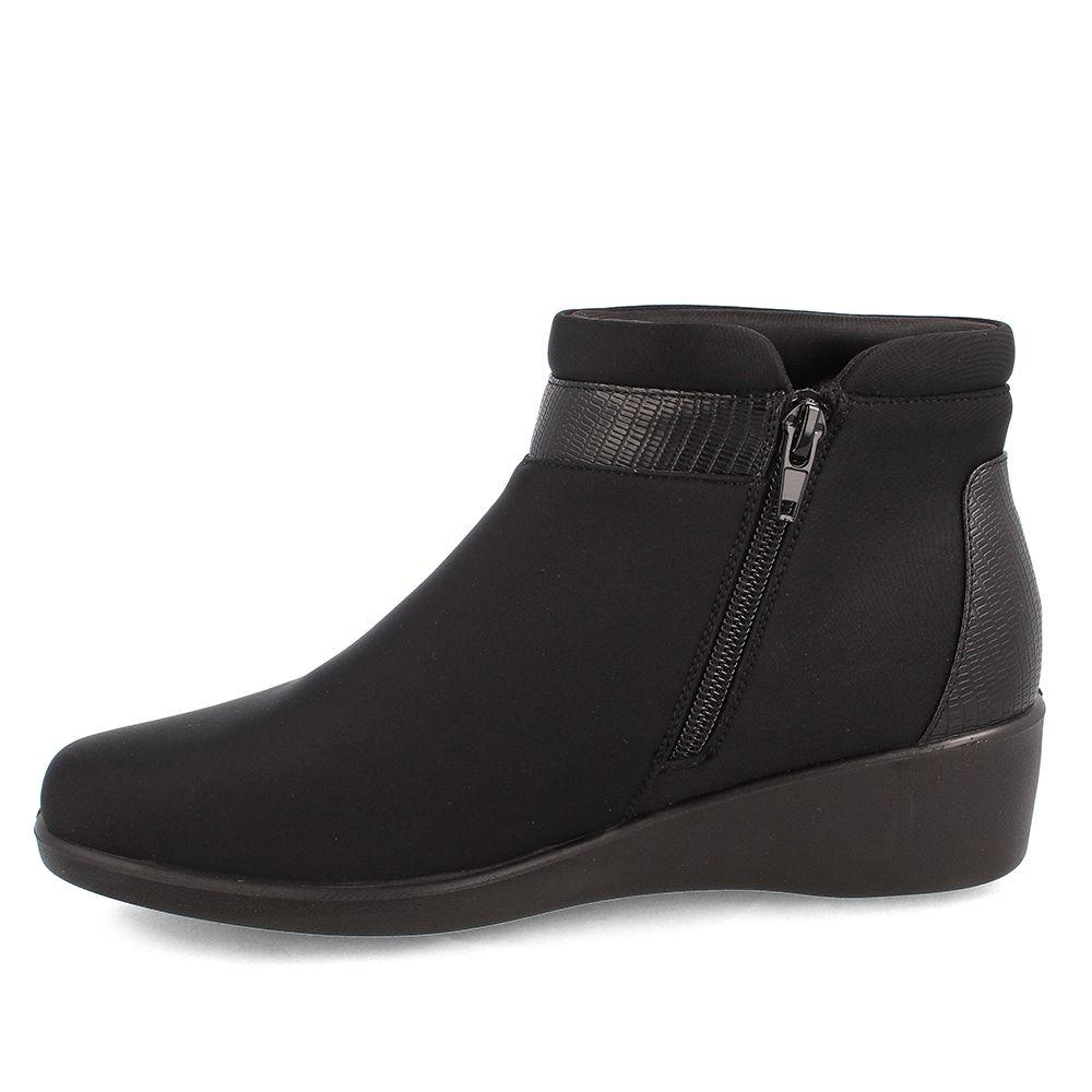 Botín Mujer Bata Comfit Newstar Negro Opaco-1
