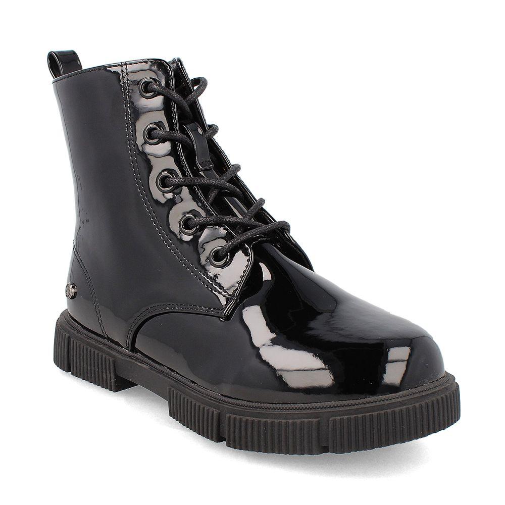 BOTIN NIÑA BUBBLEGUMMERS BALLARD CORDONES NEGRO 30-33-0