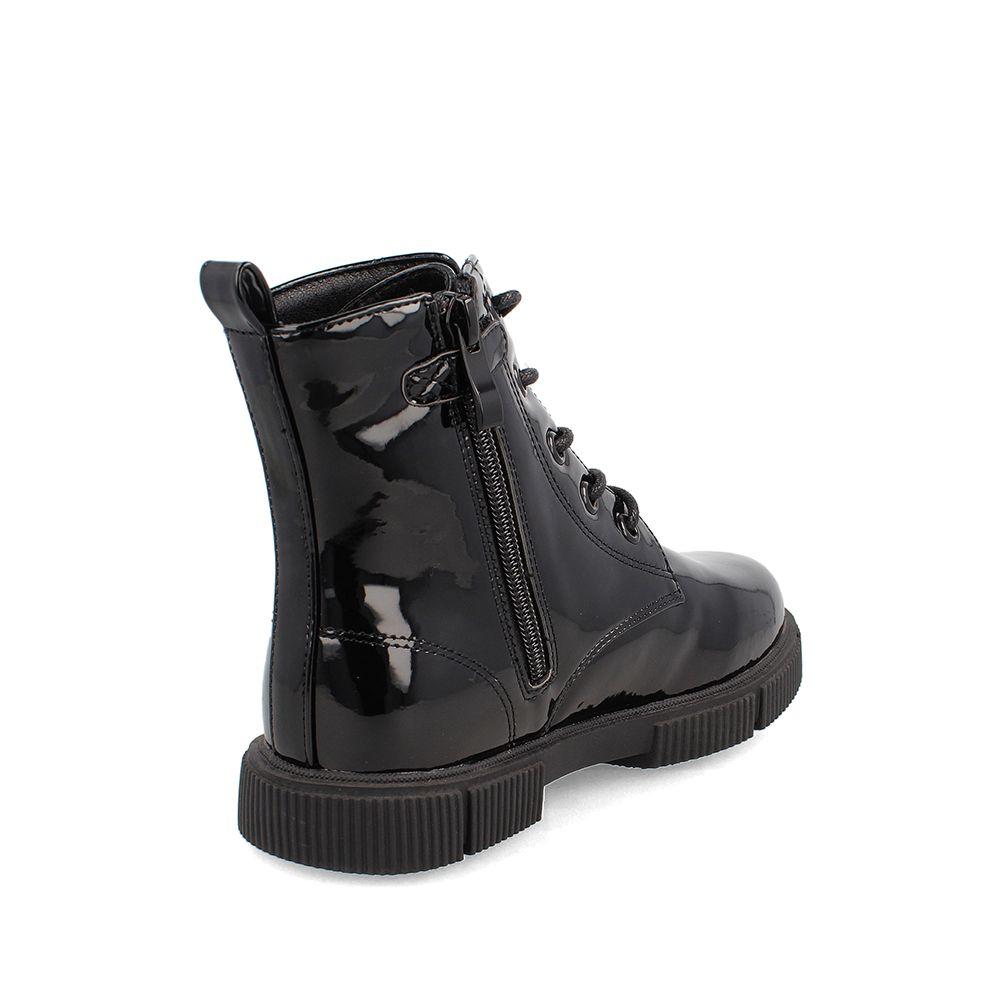 BOTIN NIÑA BUBBLEGUMMERS BALLARD CORDONES NEGRO 30-33-3
