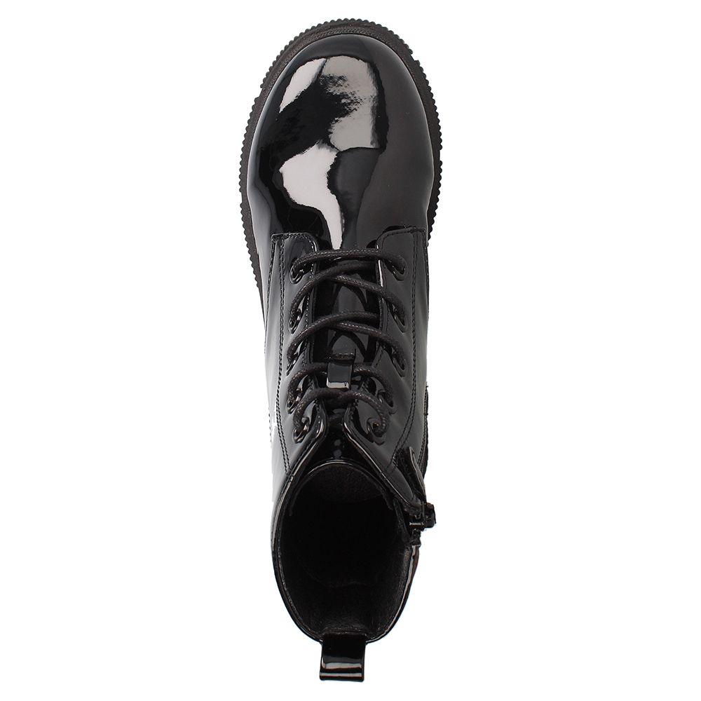 BOTIN NIÑA BUBBLEGUMMERS BALLARD CORDONES NEGRO 30-33-5