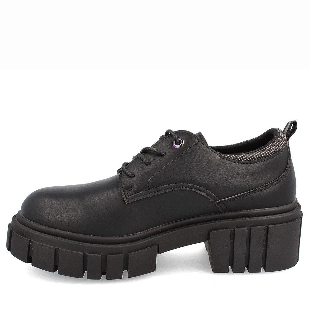 ZAPATO ESCOLAR CORDONES NIÑA TEENER CHUMY NEGRO-1