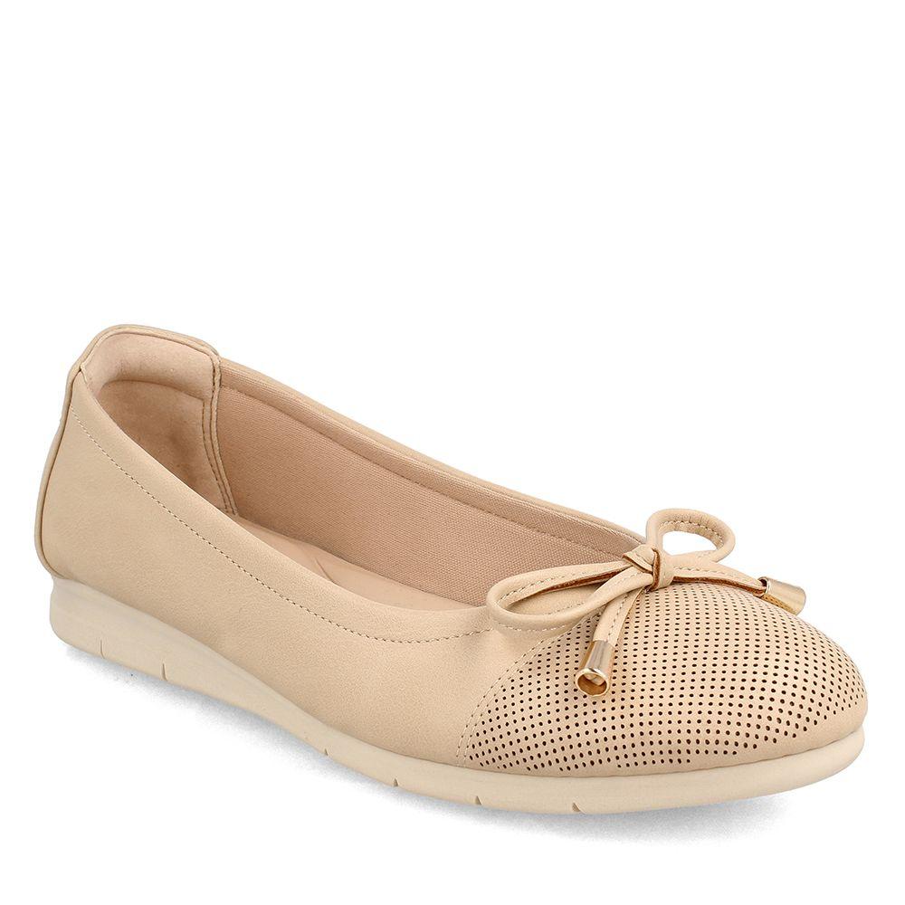 Ballerina Mujer Bata Fendy Beige-0