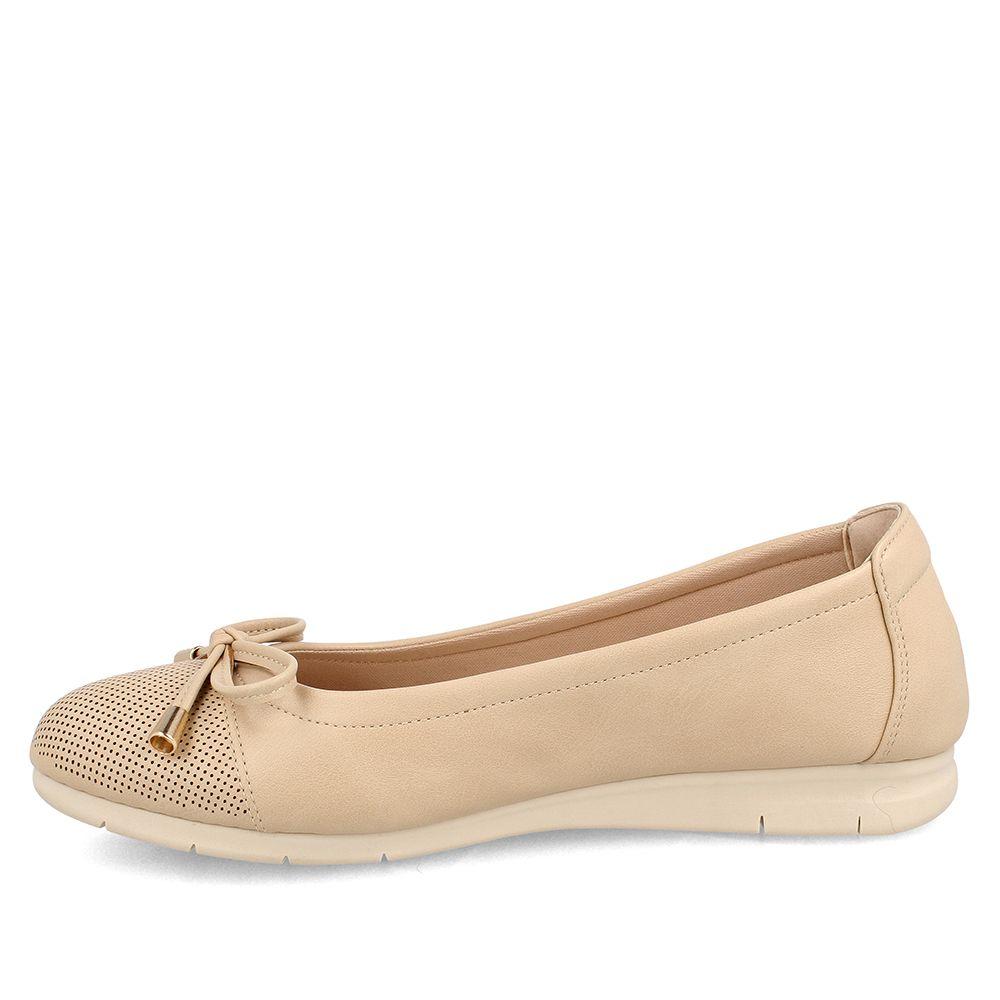 Ballerina Mujer Bata Fendy Beige-1