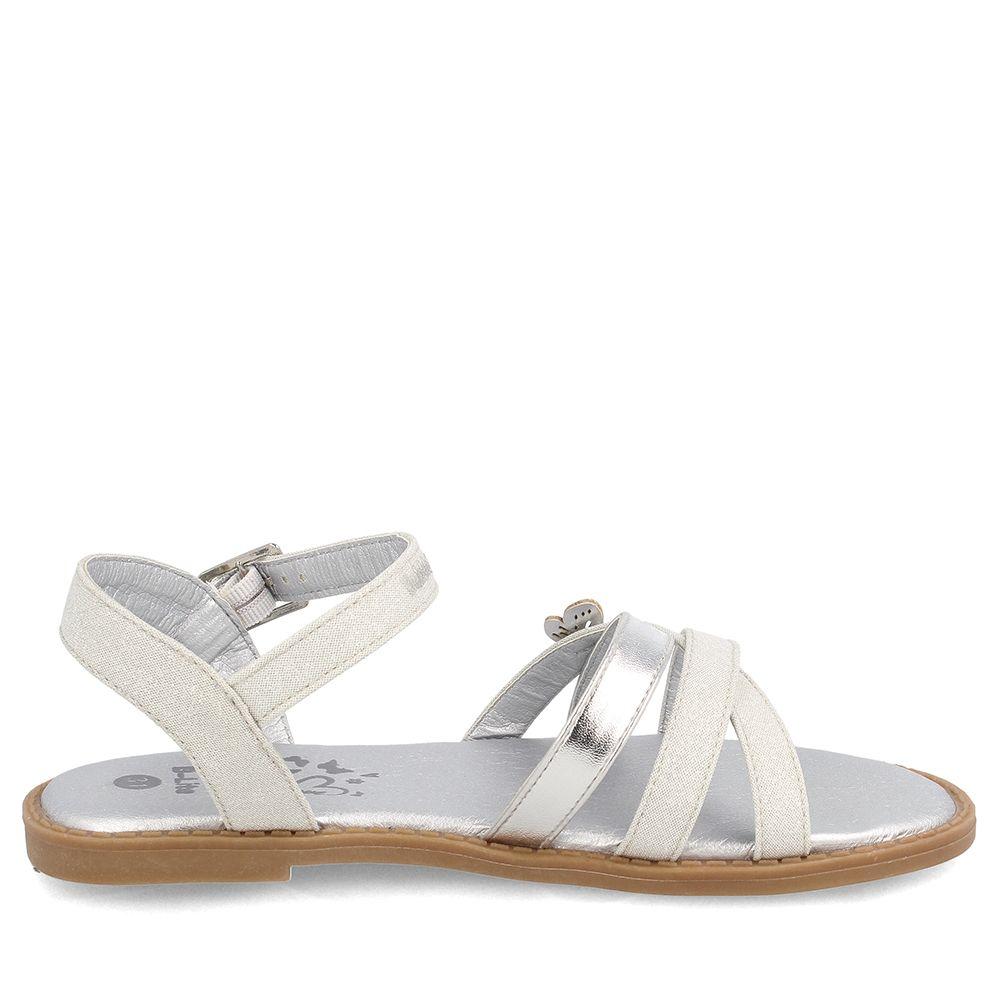 SANDALIA NIÑA BUBBLEGUMMERS BEYONCE PLATEADO 30-33-0