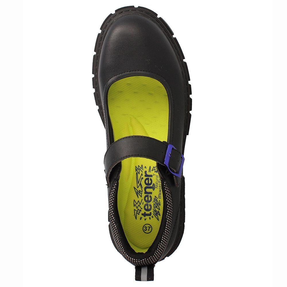 ZAPATO ESCOLAR BROCHE NIÑA TEENER CHUMY NEGRO-5