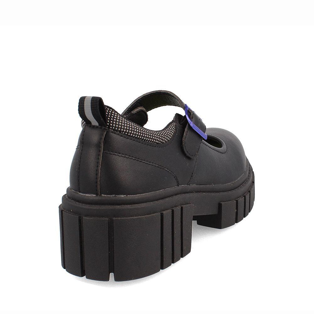 ZAPATO ESCOLAR BROCHE NIÑA TEENER CHUMY NEGRO-3