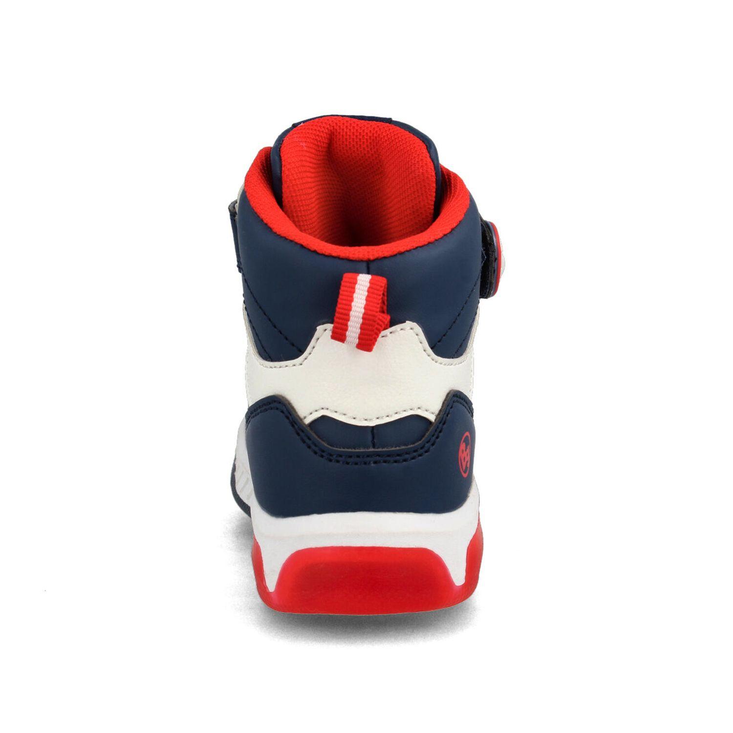 Zapatilla Niño Bubblegummers Spiderman Azul Marino - Rojo-2