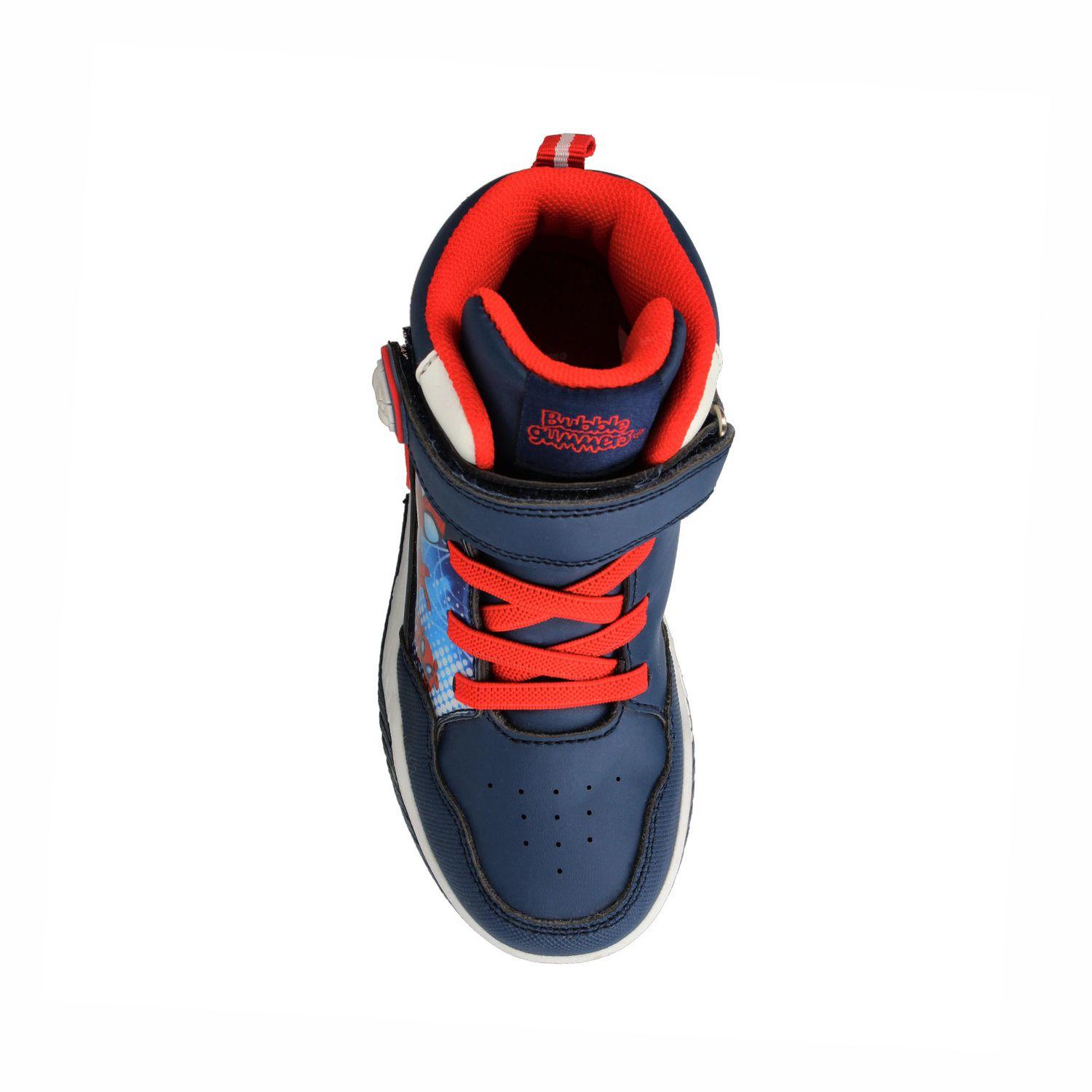 Zapatilla Niño Bubblegummers Spiderman Azul Marino - Rojo-3
