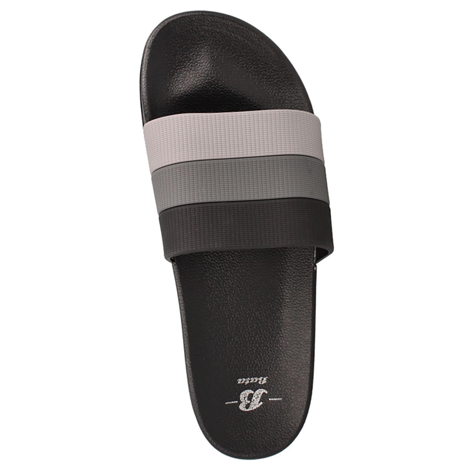 Sandalia Hombre Bata Slider Colores Negro-5
