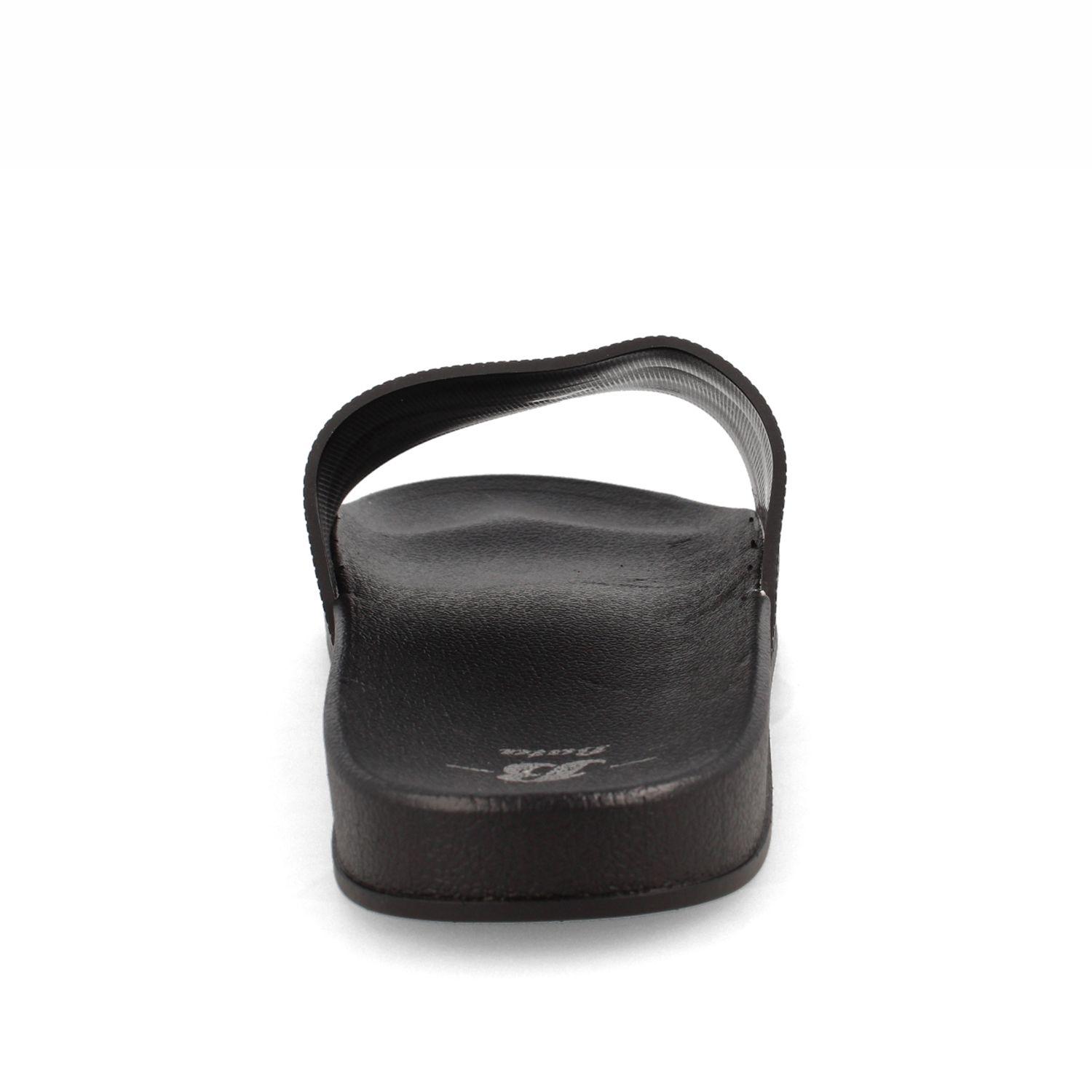 Sandalia Hombre Bata Slider Colores Negro-1