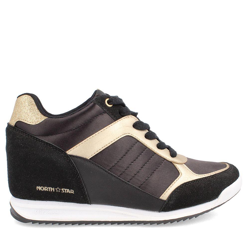ZAPATILLA NORTH STAR MUJER HIGH PETRONAS NEGRO-4