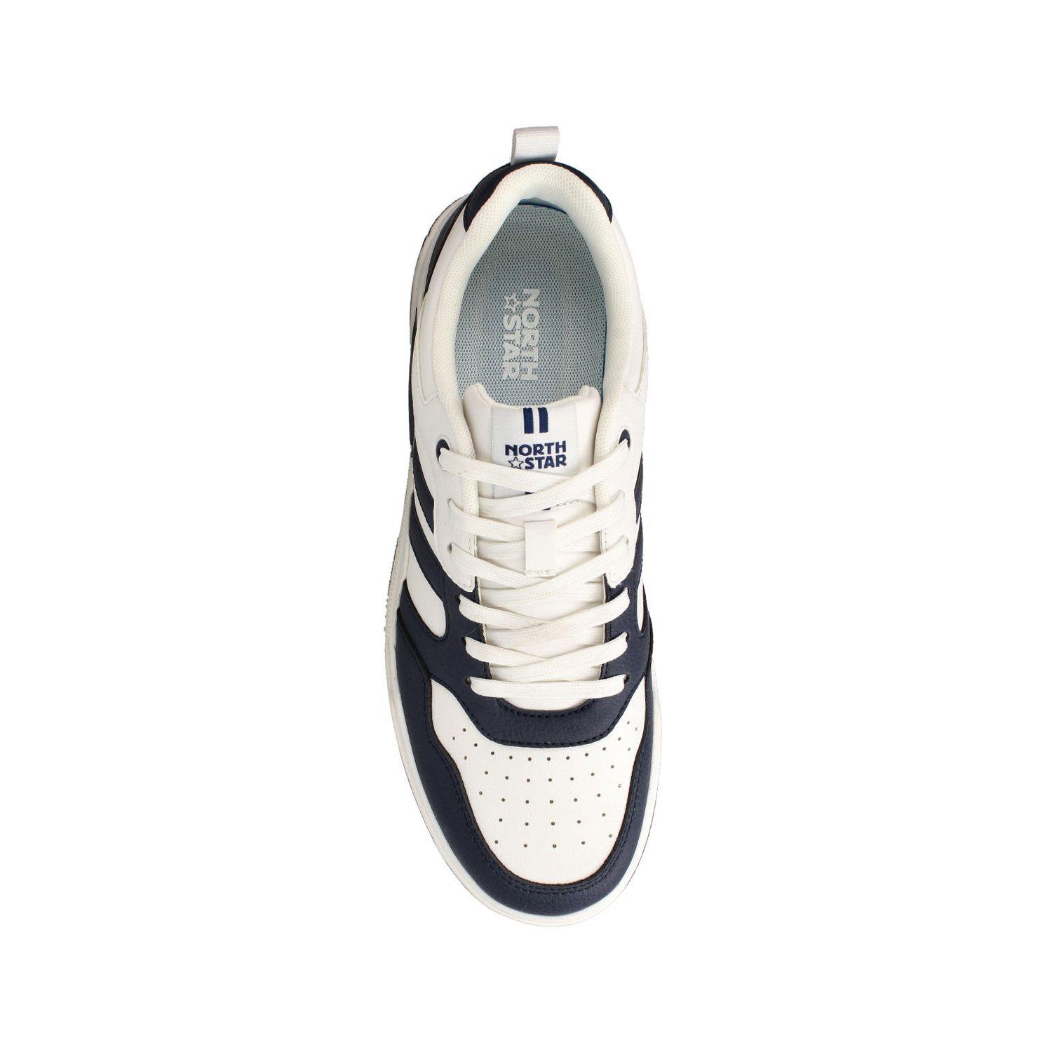 Zapatilla Hombre North Star Court 86 Blanco-Azul-3