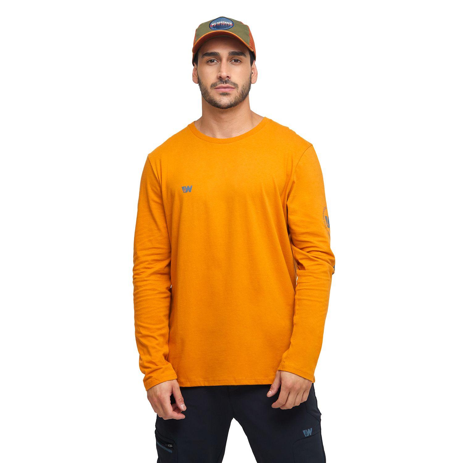 POLERA MANGA LARGA HOMBRE WEINBRENNER LAGAZA NARANJO-0