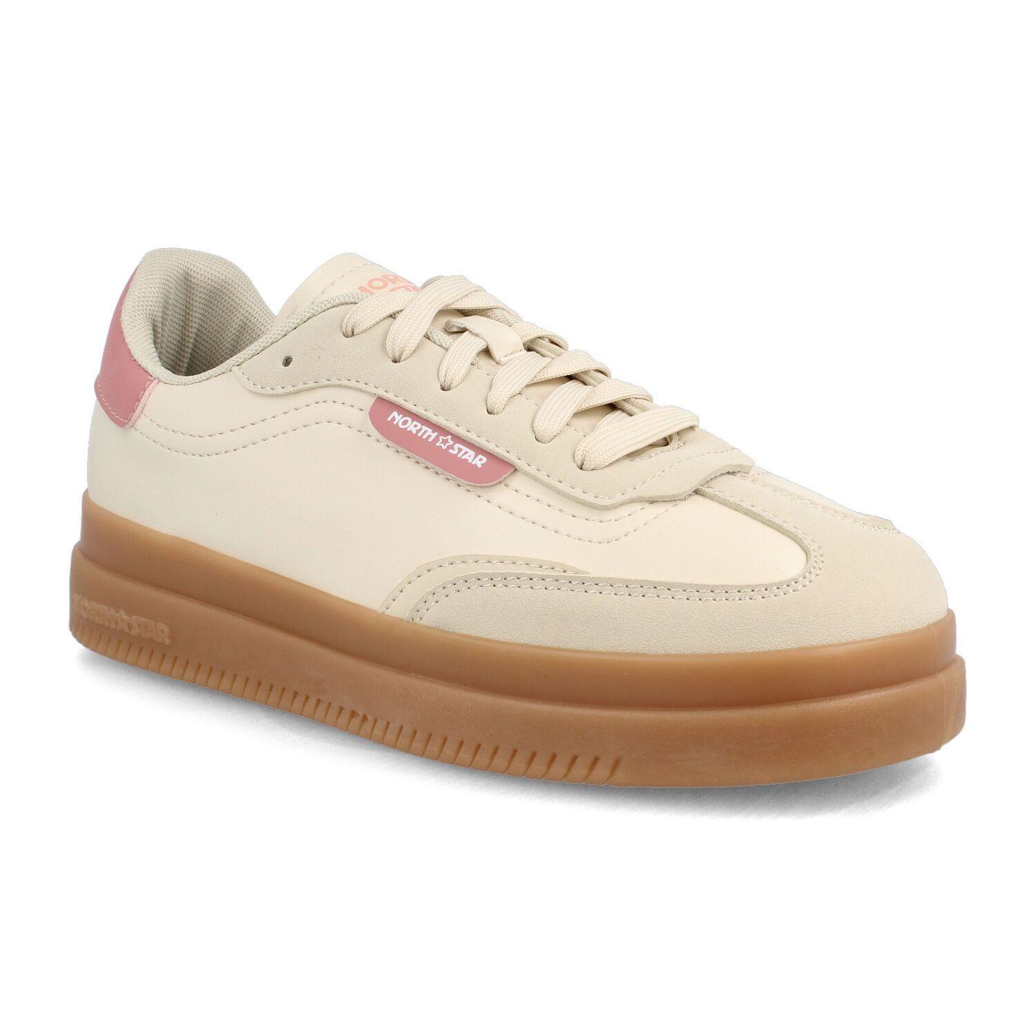 Zapatilla Mujer North Star Striker Elev8 Beige-Rosado-1
