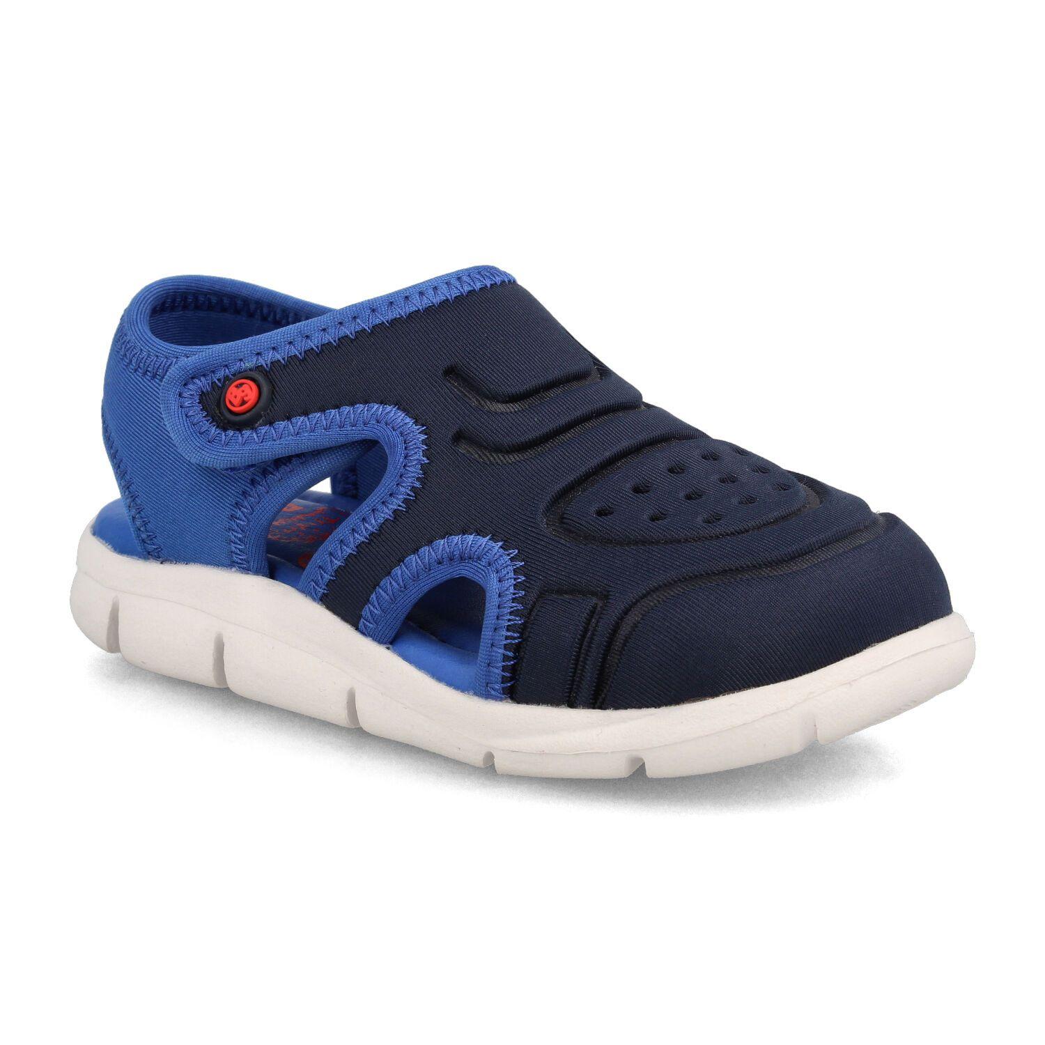 Sandalia  Niño Bubblegummers Bentley Azul Marino-1