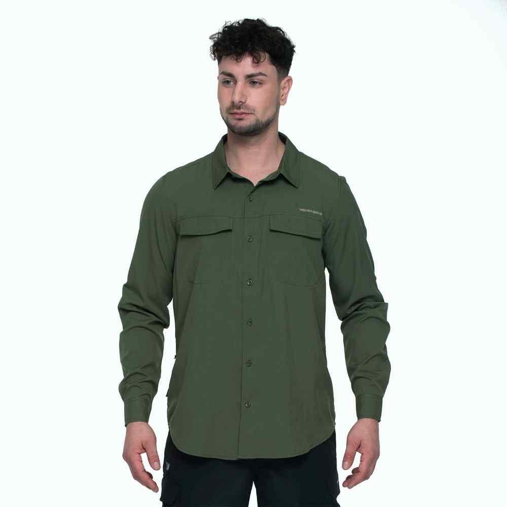 CAMISA HOMBRE WEINBRENNER BUND VERDE-0