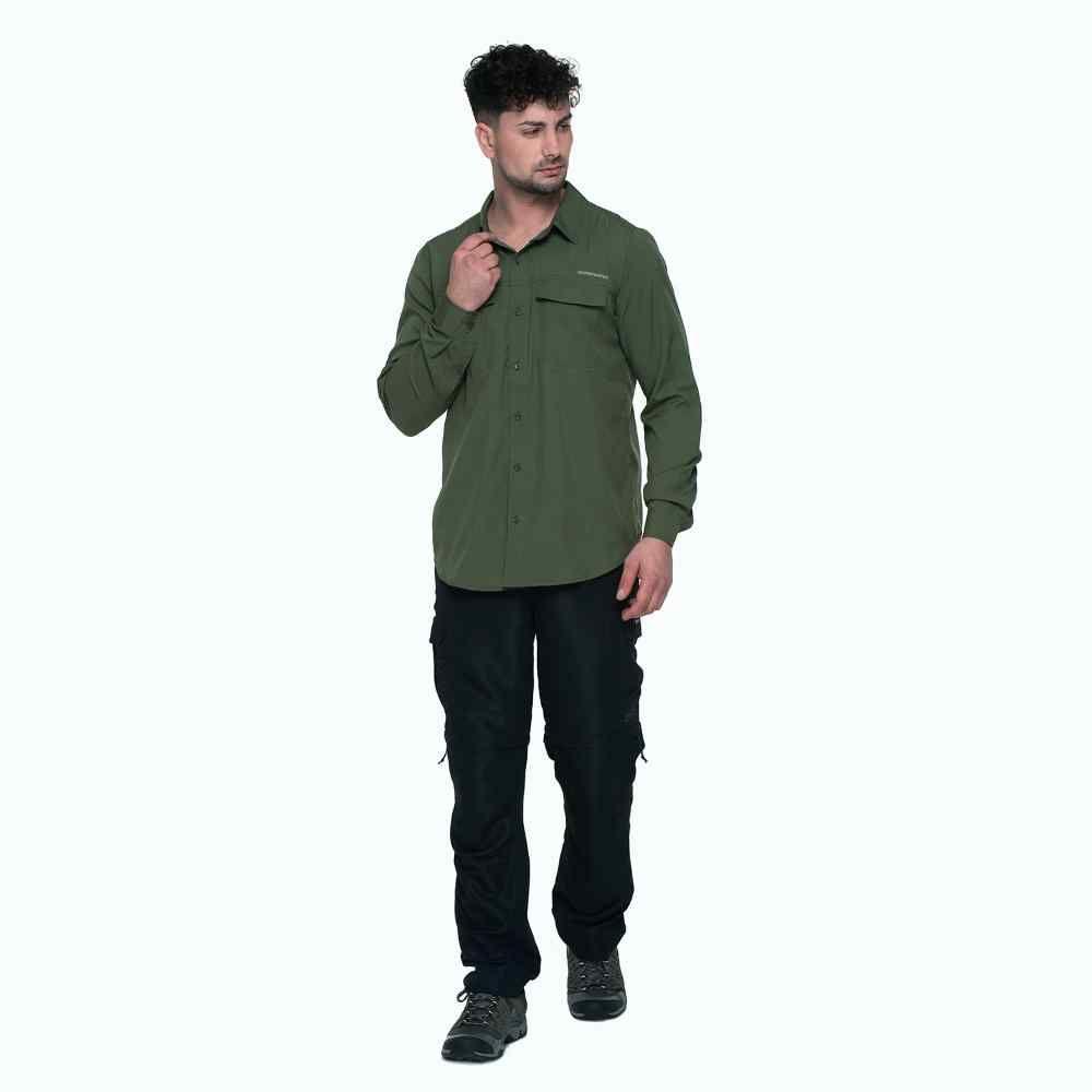 CAMISA HOMBRE WEINBRENNER BUND VERDE-2