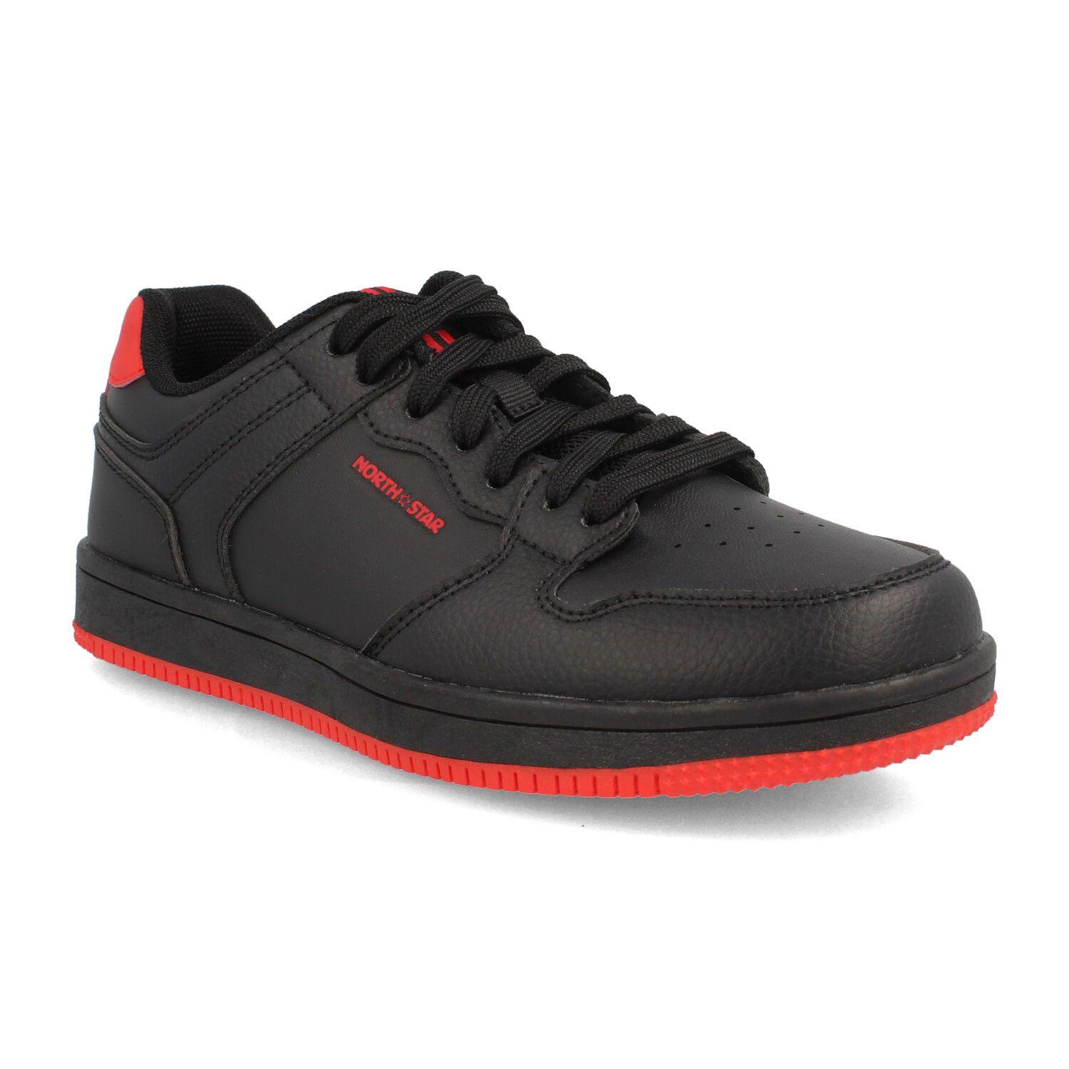 Zapatilla Niño North Star Michael Negro-Rojo-1