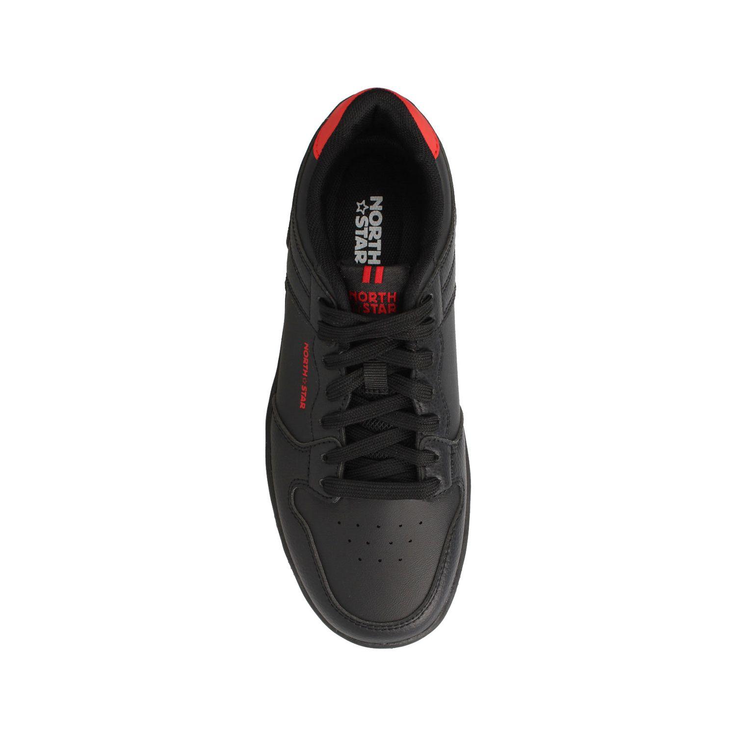 Zapatilla Niño North Star Michael Negro-Rojo-3