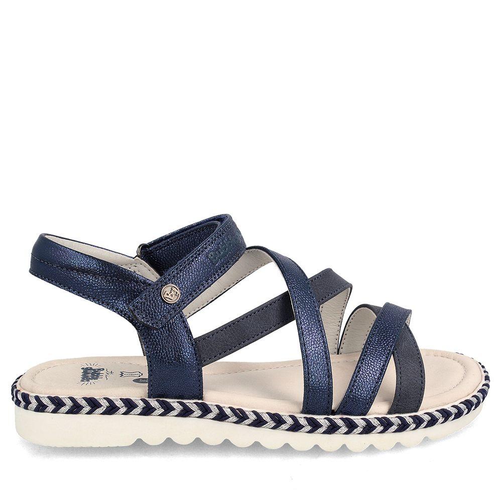 SANDALIA NIÑA BUBBLEGUMMERS TANZANIA AZUL MARINO 30-33-4
