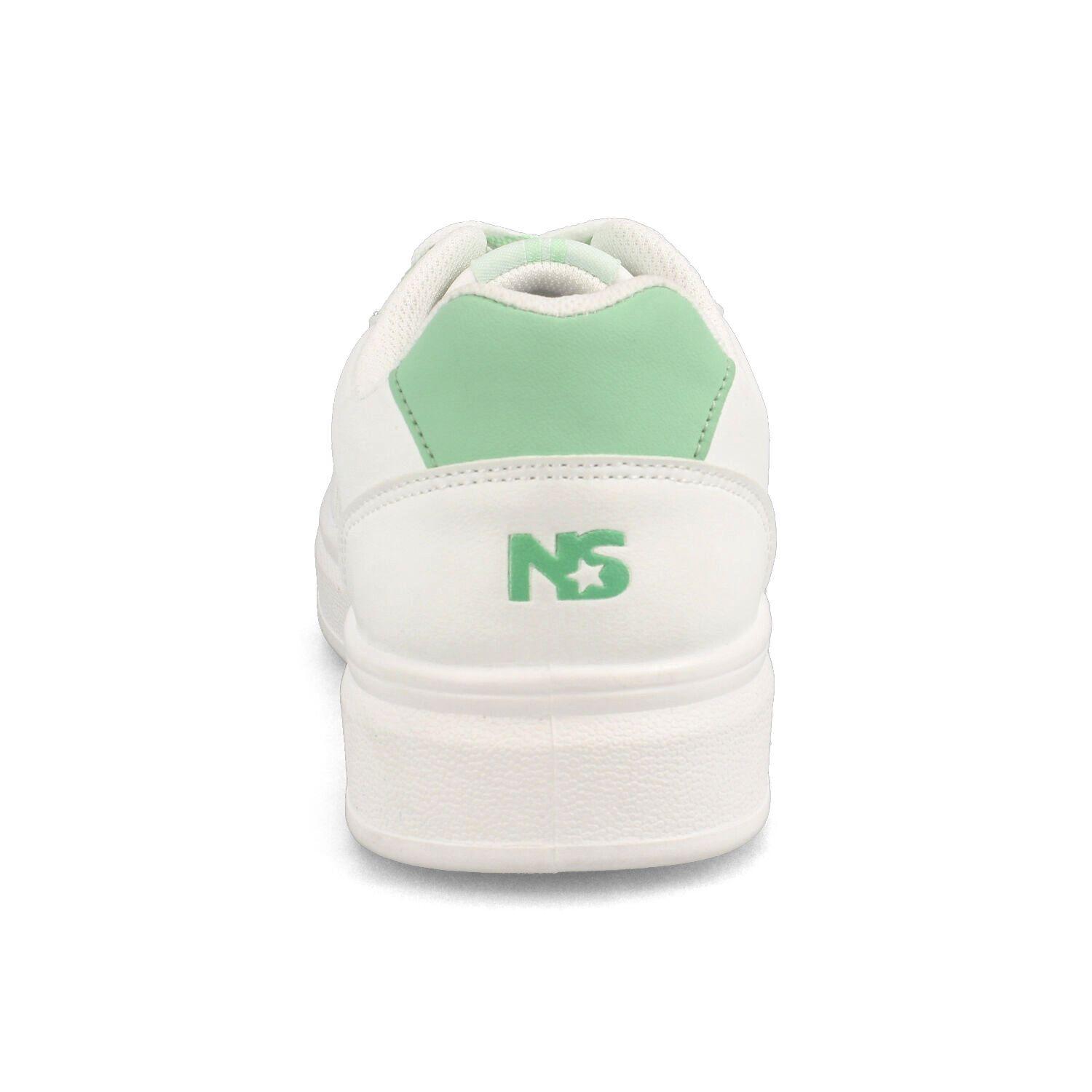 Zapatilla Mujer North Star New Skater Blanco-Verde-2