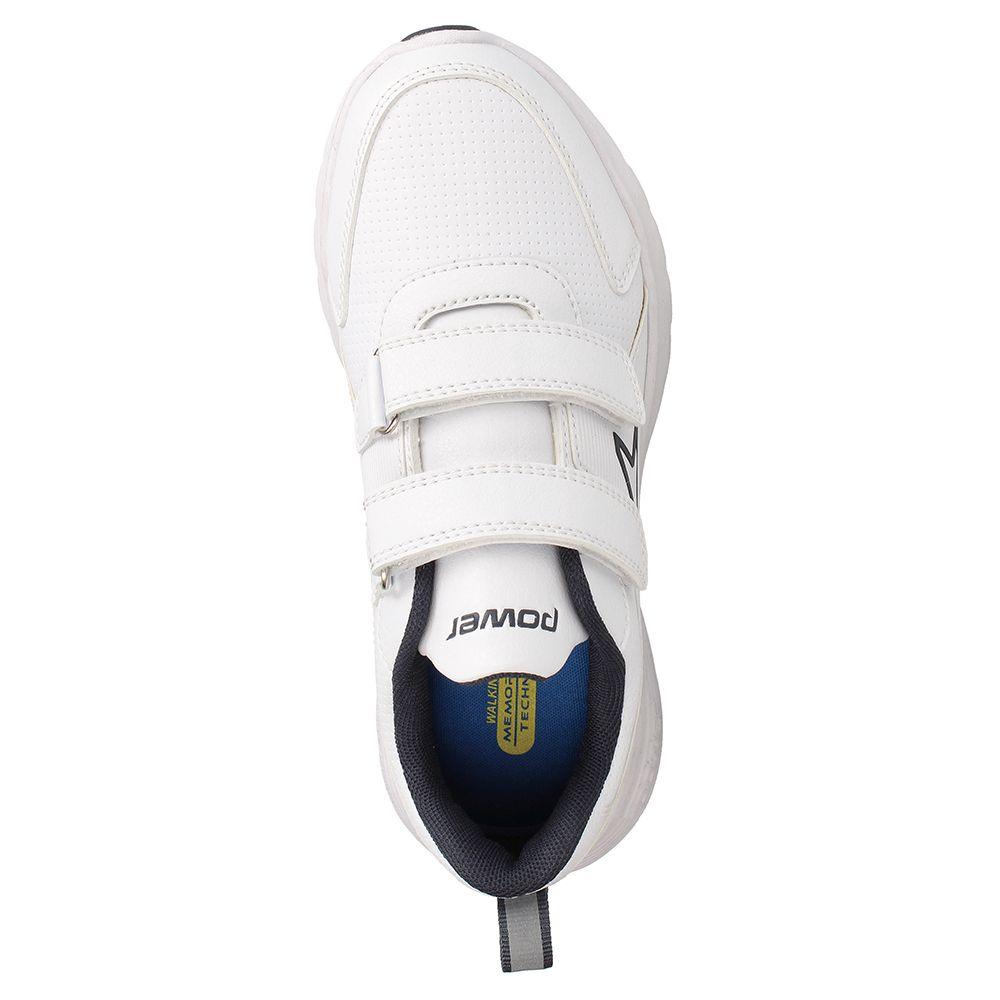 Zapatilla Escolar Niño Power Wave Strive Blanco-5