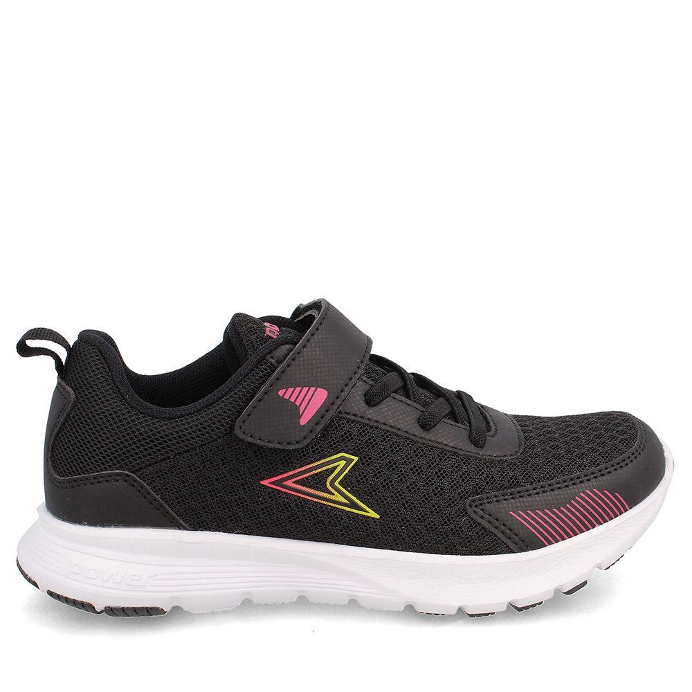 ZAPATILLA NIÑA POWER WAVE BELMONTE V1 NEGRO 30-33-4