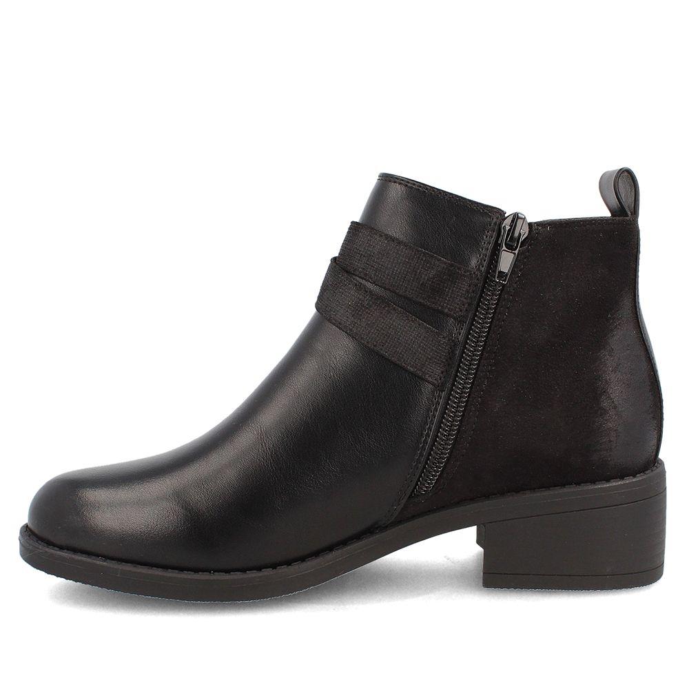Botín Mujer Bata Milena Negro-4