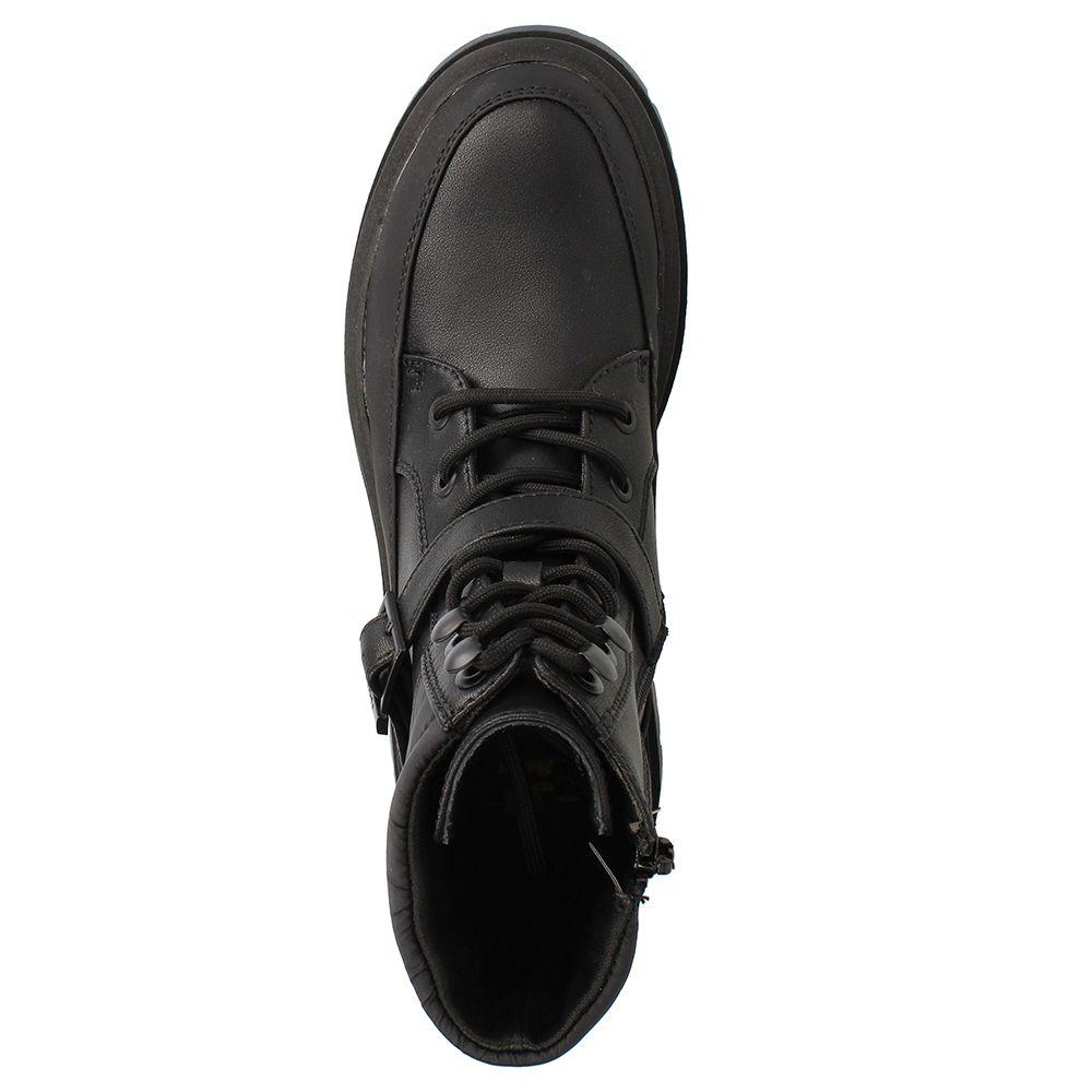 Botín Cordones Mujer Bata Akiko Negro-5