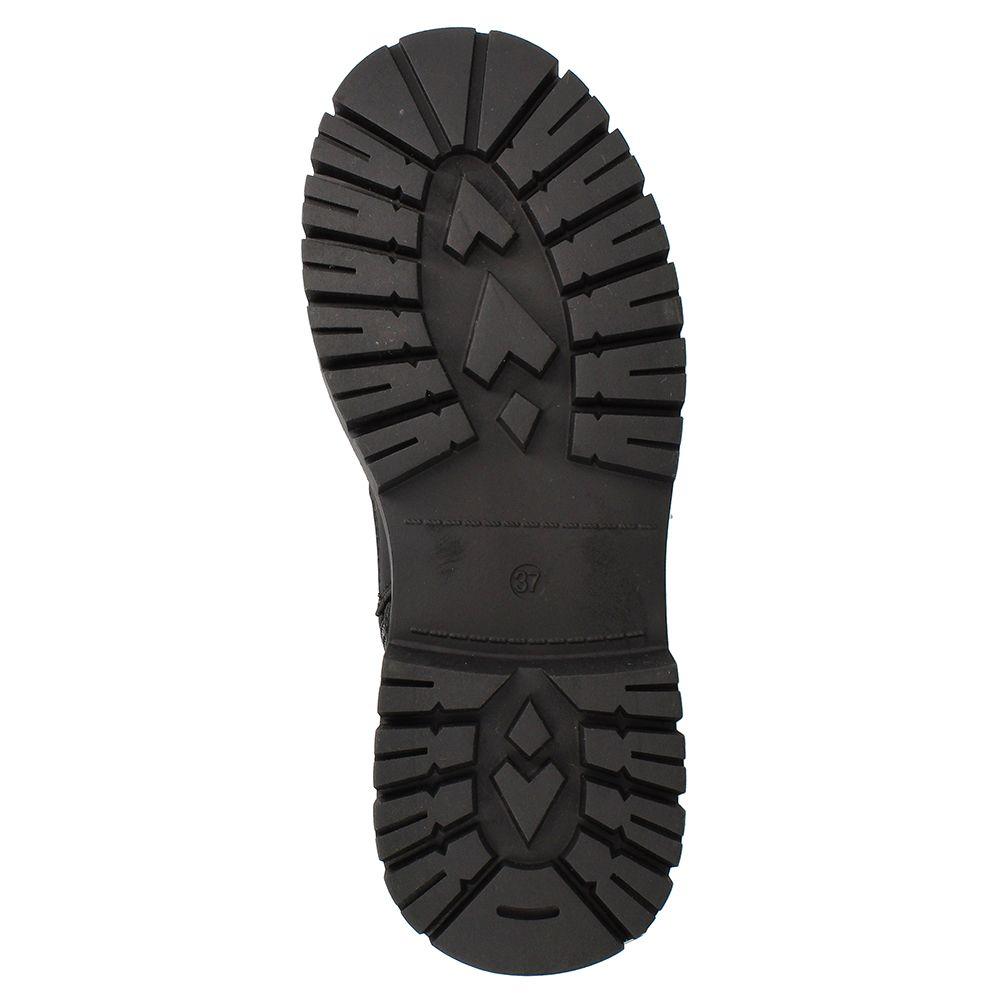 Botín Cordones Mujer Bata Akiko Negro-6