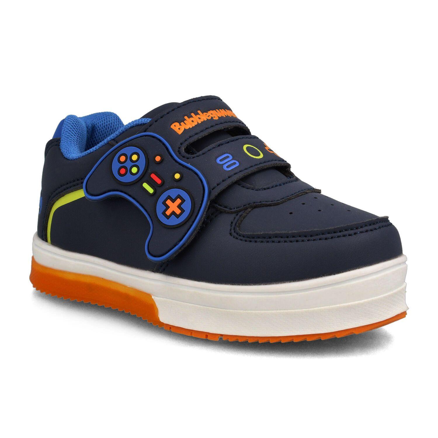 Zapatilla Niño Bubblegummers Neon Azul Marino-1