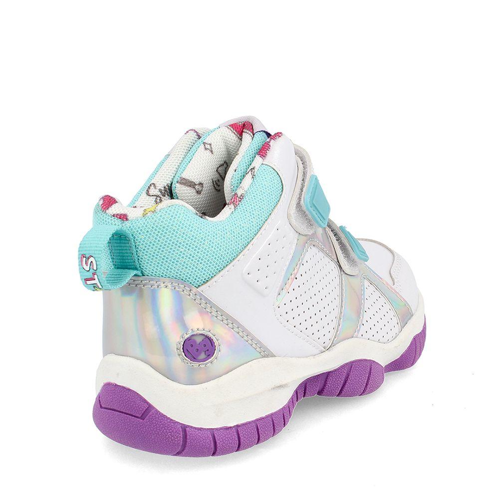 ZAPATILLA NIÑA BUBBLEGUMMERS BASKET RING WHITE-BLUE 26 - 29-3