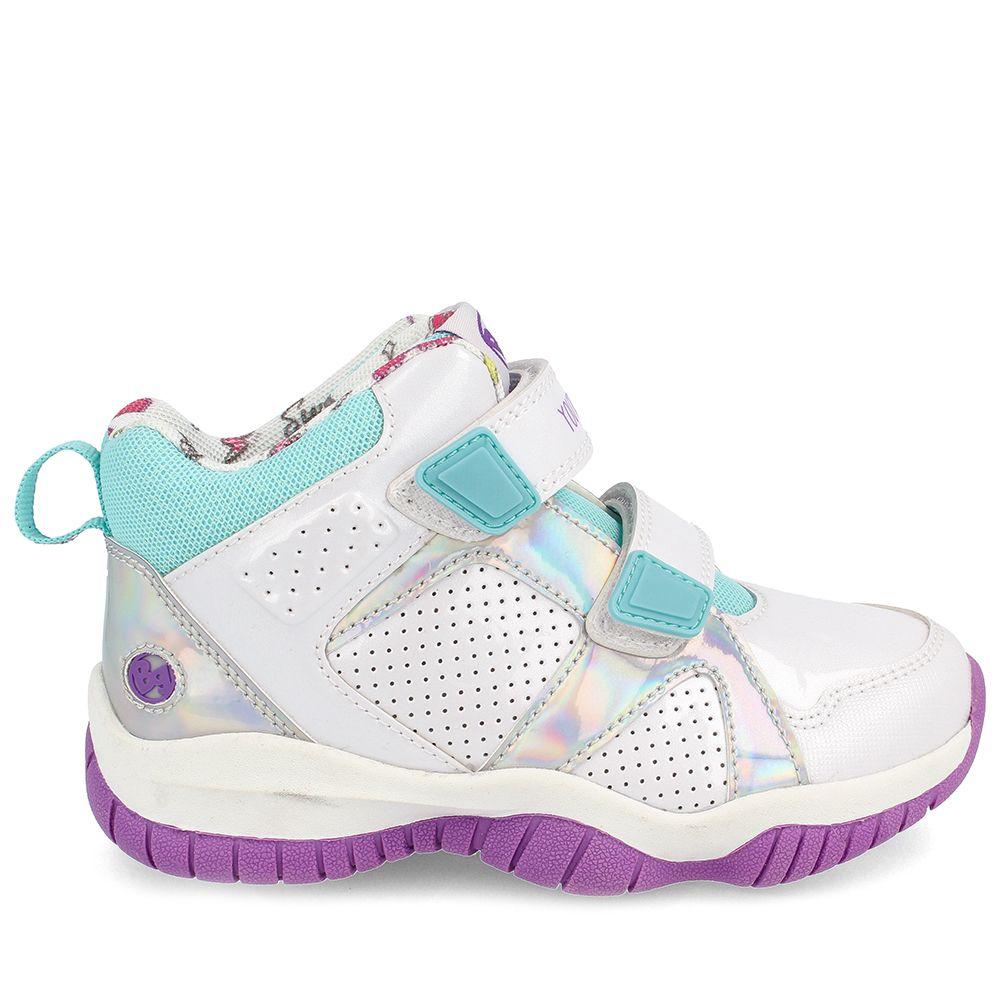 ZAPATILLA NIÑA BUBBLEGUMMERS BASKET RING WHITE-BLUE 26 - 29-4
