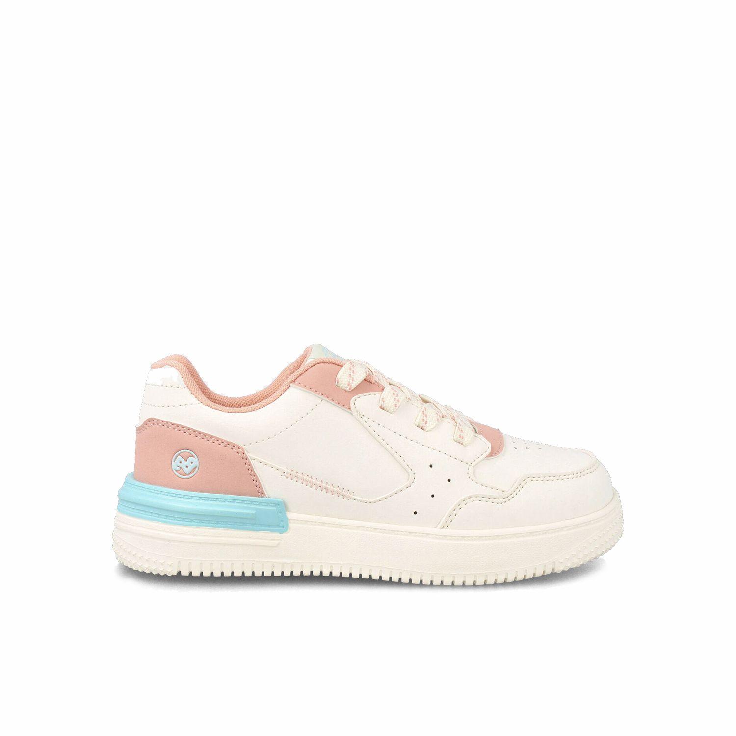 Zapatilla Niña Bubblegummers Aticuss Blanco - Rosa Claro-0