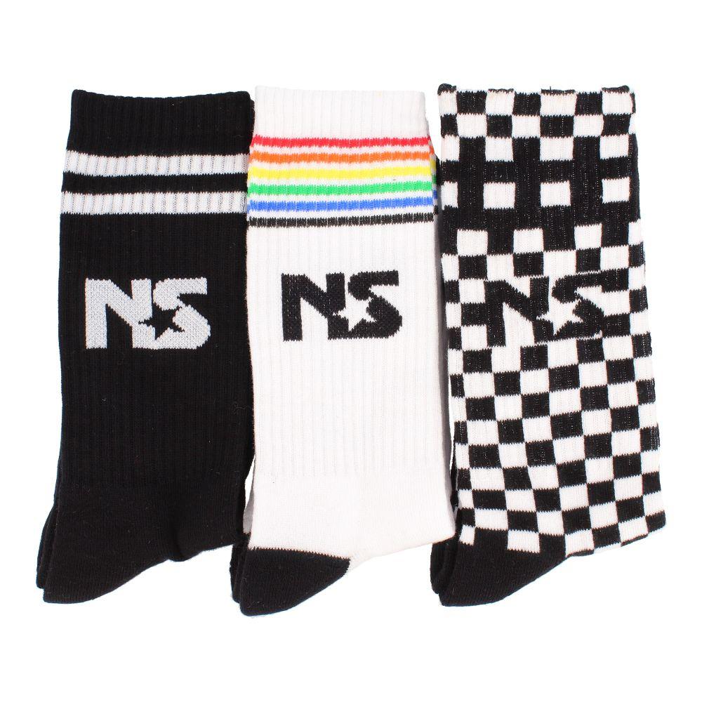 CALCETIN HOMBRE NORTH STAR 3 PACK MID BASKET 01 MULTICOLOR-0