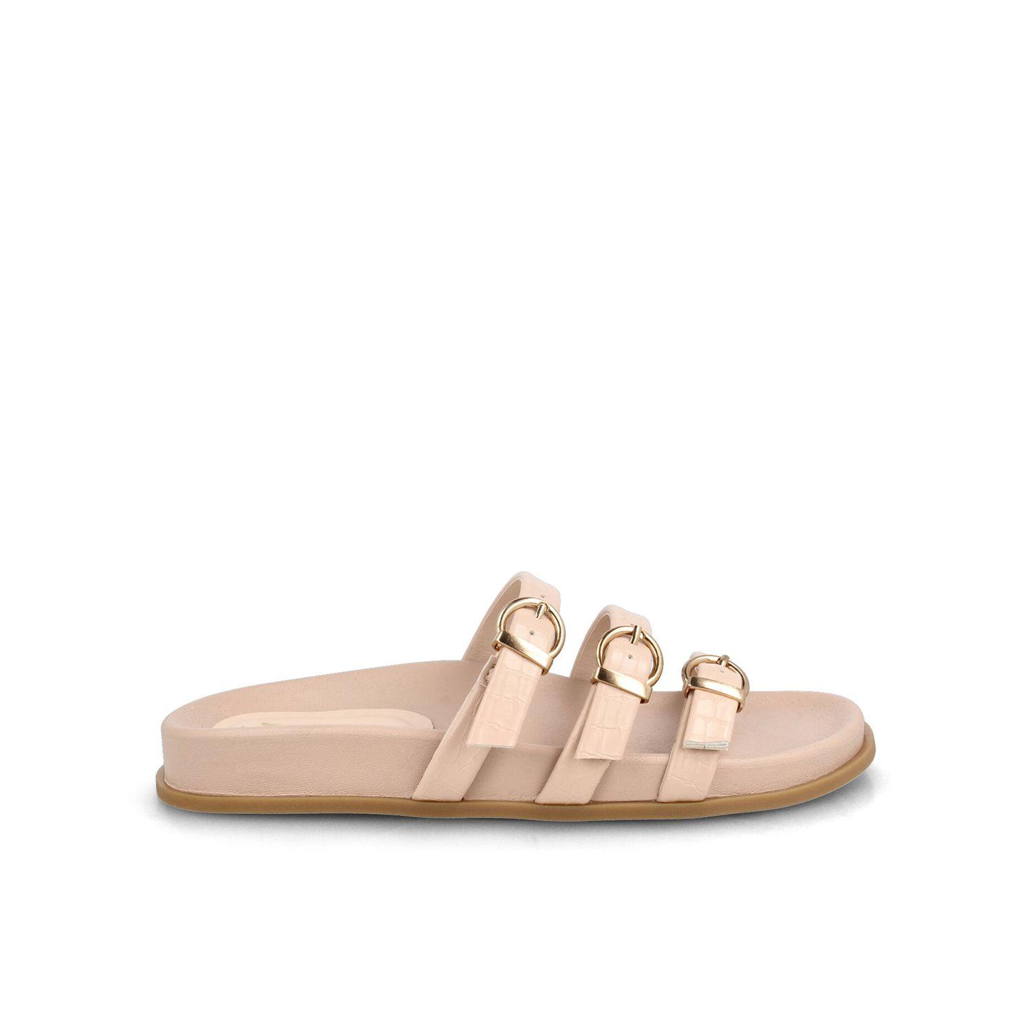 Sandalia Mujer Bata Licia Beige-0